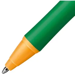 STABILO Kugelschreiber pointball, mit Komfort-Griffzone, Clip, Strichbreite: 0,5mm, Druckmechanik, grün