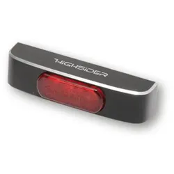 HIGHSIDER CONERO T2 LED achterlicht, rood glas, zwart