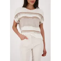 Monari Rundhalspullover Beige L