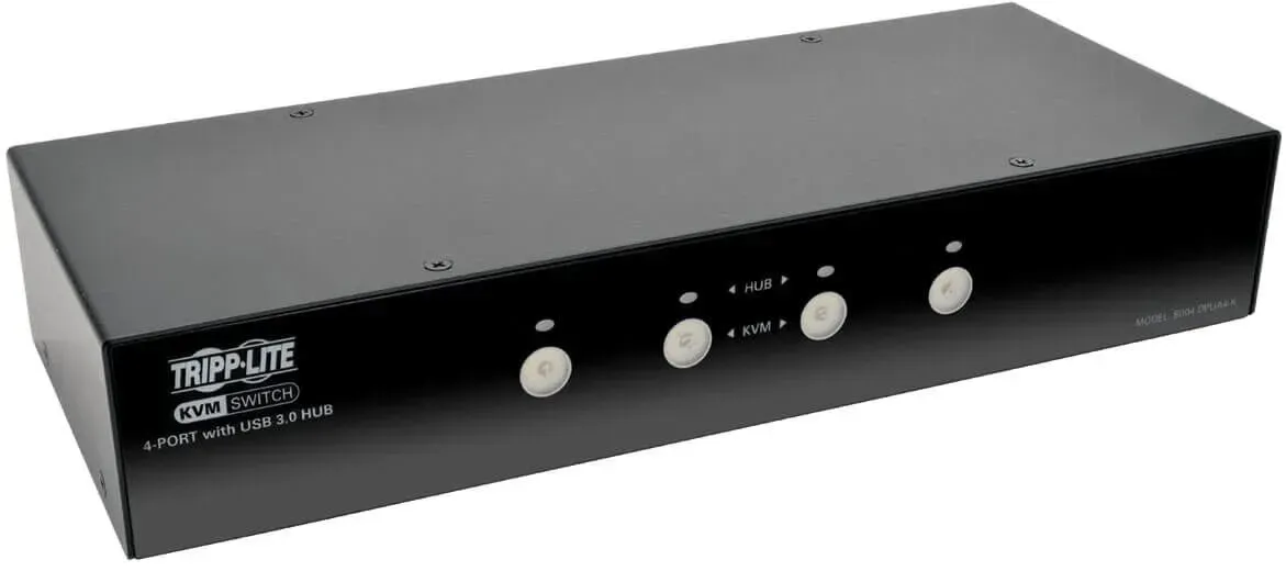 Tripp Lite B004-DPUA4-K Tastatur/Video/Maus (KVM)-Switch Schwarz