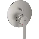 Grohe Lineare Einhand-Wannenbatterie Fertigmontageset kompatibel mit Rapido SmartBox supersteel