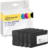 kompatibel für HP 963 Multipack, 6ZC70AE, schwarz, cyan, magenta, gelb
