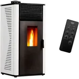 SANNOVER Pelletofen Anita weiß 15 kW