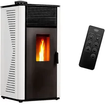 SANNOVER Pelletofen Anita weiß 15 kW