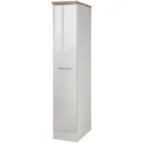 Apothekerschrank KOCHSTATION "KS-Wien", weiß (weiß hochglanz), B:30cm H:165cm T:60cm, Holzwerkstoff, MDF, Schränke, Apothekerschrank, Höhe 165 cm