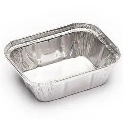 MONOUSO - Aluschalen Rechteckig 250ml 12,8x10x3,2cm (100 Stück)