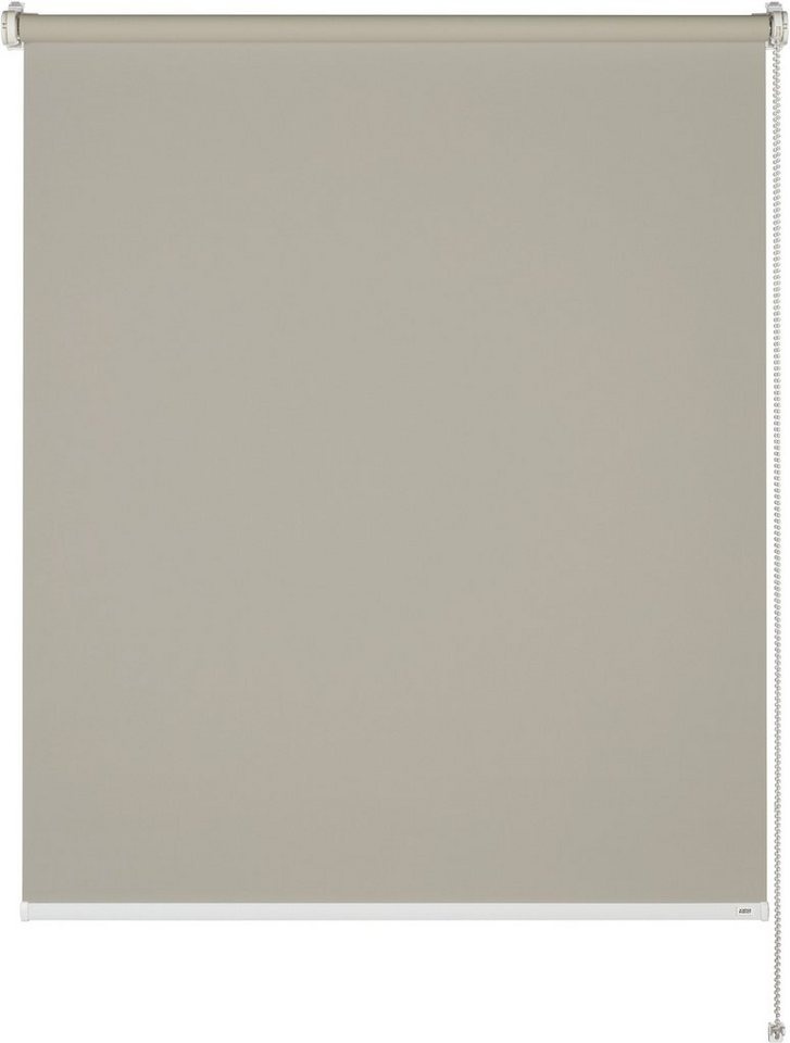 Seitenzugrollo Tageslichtrollo Tizia, SCHÖNER WOHNEN-Kollektion, blickdicht, ohne Bohren, Klemmträger mit Feststellschraube, geklebt, mit Unterprofil beige 60 cm x 150 cm