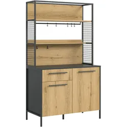 MID.YOU Single-Küche KIT - B/H/T ca. 114,00x199,00x56,00