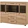 Home Affaire Vitrine Cantara 160 x 42 x 126 cm Braun/Weiß