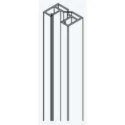 OSMO Wandanschlusspfosten Aluminium Aluminium 2000 mm