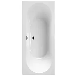 Villeroy und Boch Oberon 2.0 Rechteck-Badewanne UBQ180OBR2DV-01 180x80cm, Ablauf mittig, weiß