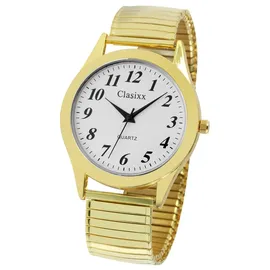 Classix Herrenuhr mit Metallzugband - Gold