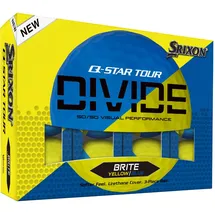 Srixon Q-Star Tour Divide Golfbälle yellow/blue