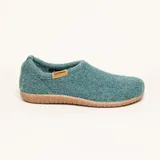 Gottstein Filz-Hausschuh Alpine Midcut RU für Damen & Herren Größe 40 | Farbe = 15396 Bluegreenmele - oceangreen - 40