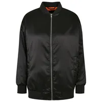 URBAN CLASSICS Oversized Satin Bomberjacke Black 5XL