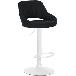 CLP Barhocker Milet Stoff schwarz/weiß