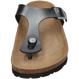 ROHDE Zehentrenner Pantolette Metallic-Optik Alba 5600, Grau | Gr.: 38