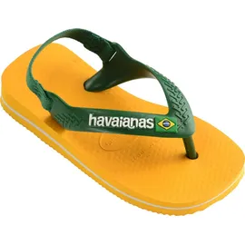 havaianas Kinder-Flip-Flops mit Gummizug und „Baby Brasil“-Logo - Grün - 21