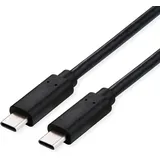 Roline USB-C auf USB-C 0,8 m Schwarz