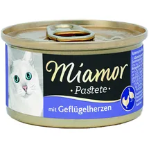 Miamor Pastete Geflügelherzen 12 x 85 g