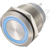 TRU Components 702602 GQ22-11WE/B-W/12V Vandalismusgeschützter Drucktaster 250 V/AC 0.5A