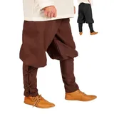Metamorph Kostüm Mittelalter Pluderhose - LARP Wikinger Hose Herren, Unsere Wikinger Pluderhose Igor ist unschlagbar bequem und eines Wikin braun braun - M