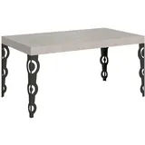 Itamoby Karamay Kaschmir-Ausziehtisch 160/244x80 cm mit anthrazitfarbenen Beinen
