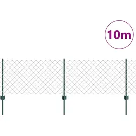 vidaXL Zaun 0,6 x 10 m Grün/Stahl