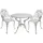 ABC home Gartentisch 3tlg. Aluminiumguss 0 x 0 x 0 cm Weiß