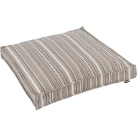 H.O.C.K. Sitzkissen Yucatan Outdoor«, mit bunten Streifen, beige