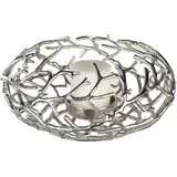Casablanca by Gilde Kerzenständer Twigs Aluminium Silber