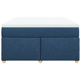 vidaXL Boxspringbett 140 x 200 cm Blau