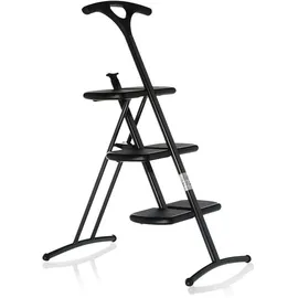 Kartell Klappleiter, schwarz, 43 x 92 cm