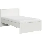 MID.YOU Bett Kaspian 120 x 200 cm Holzwerkstoff weiß