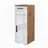 Vicco Irma Halbhochschrank 30 x 81 cm Weiß Hochglanz/Eiche Holz