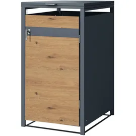 ML-Design Mülltonnenbox 68 x 80 x 116,3 cm braun