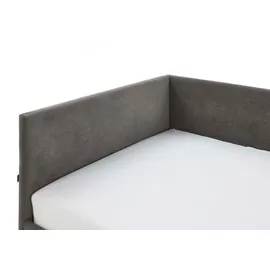 Meise Möbel Polsterbett Cool 140 x 200 cm anthrazit inkl. Rückenelement
