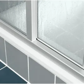 Kermi Nova 2000 Eckeinstieg mit Falttür rechts 90 x 185 cm Weiß Kunstglas N2ED20901821K