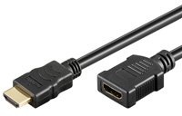 BIGtec 1,5m HDMI Verlängerung High Speed HDMI Kabel mit Ethernet , HDMI Verlängerungs Kabel , 1.4 HDMi Verlängerung Stecker - Buchse / HDMi Stecker auf HDMI Buchse / A Stecker - A Kupplung , 1,5 m 1,50m HDMI Kabel Verlängerung , Internet via HDMI (HEC) , Audio Rückkanal (ARC) , 3D Wiedergabe mit einer Auflösung von bis zu 1080p , HDMI St/Bu Kabel zum verlängern vorhandener HDMI Kabel oder im Einsatz mit HDMI adapter