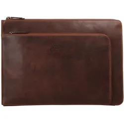 Dokumententasche X-ZONE Gr. B/H/T: 37 cm x 27 cm x 4 cm onesize, braun (cognac) Herren Taschen Bürobedarf echt Leder