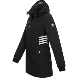 Arctic Seven Damen, Softshelljacke (XS-5XL) mit Kapuze abnehmbar - Wasserabweisend, Atmungsaktiv, Fleece innen, Warme Jacke Frauen - AS-305 XL, schwarz, - XL