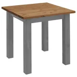Boxxx Esstisch, Grau, Laugenfarbig, Holz, Kiefer, massiv, quadratisch, eckig, 78x78x78 cm, in verschiedenen Größen erhältlich, Esszimmer, Tische, Esstische, Esstische quadratisch