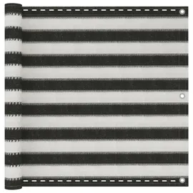 vidaXL Balkonverkleidung 90 x 400 cm Anthrazit und Weiß Polyethylen