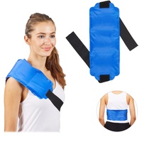 10 x Kühlpad groß, Schulter & Rücken, Klettverschlussband, Gel, warm & kalt, Erste Hilfe Mehrfachkompresse, blau