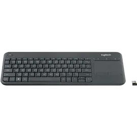 Logitech K400 Plus Wireless Touch Keyboard DE schwarz