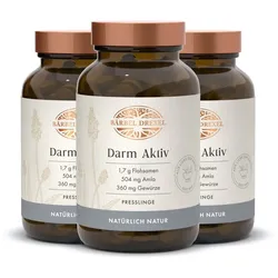 Darm Aktiv mit Flohsamenschalen und Calcium Presslinge