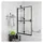 vidaXL Faltbare Duschkabine ESG 80x140 cm Schwarz