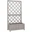 vidaXL Garten-Spalier mit Blumenkasten 70 x 30 x 135 cm Grau