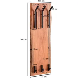 Wohnling Wandgarderobe WL6.360 Akazie