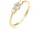 Elli Ring 925 Sterling Silber Verlobungsring in Gold | Gr.: 54